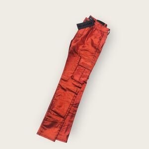 Valabasas men's 32x32 red cargo jeans, Cozart Wax